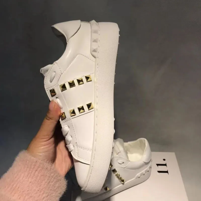 11:11 Lucky Classic Leather Stud Sneakers White/ Studded  Colors