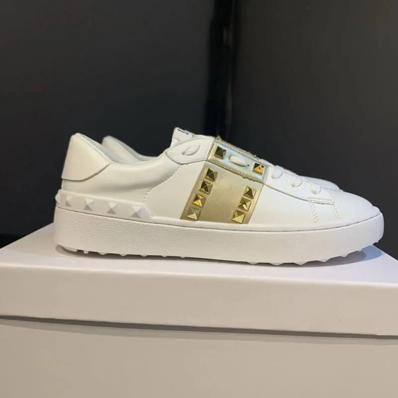 11:11 Lucky Classic Leather Stud Sneakers White/ Studded  Colors