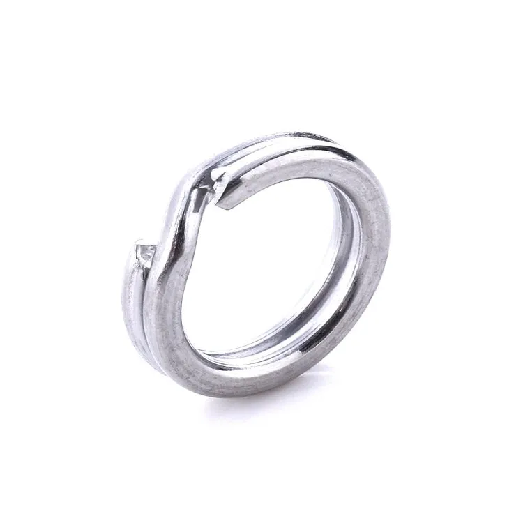 12mm HENGJIA SS010 50 in 1 Stainless Steel Flat Ring Fishing Space Fittings