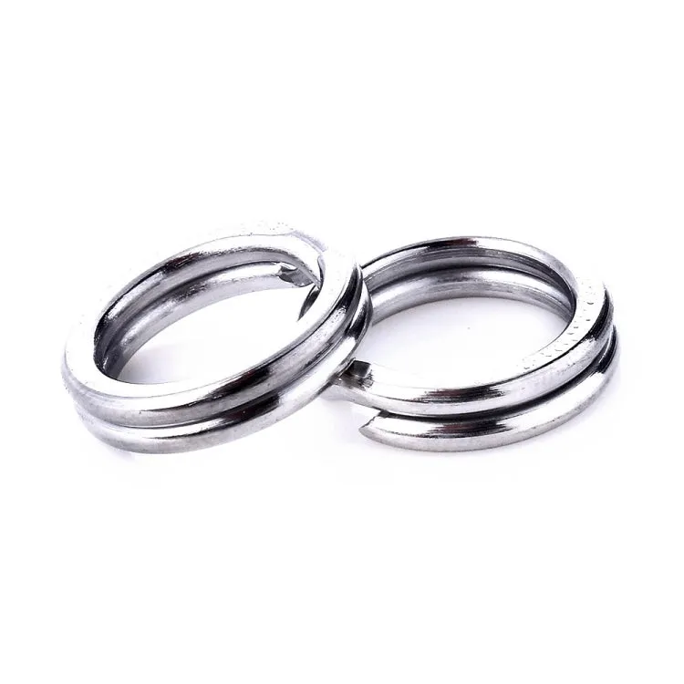 12mm HENGJIA SS010 50 in 1 Stainless Steel Flat Ring Fishing Space Fittings