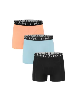 AB Lifestyle AB Lifestyle 3-Pack Boxershorts - Papayapunch/Skyblue/Black