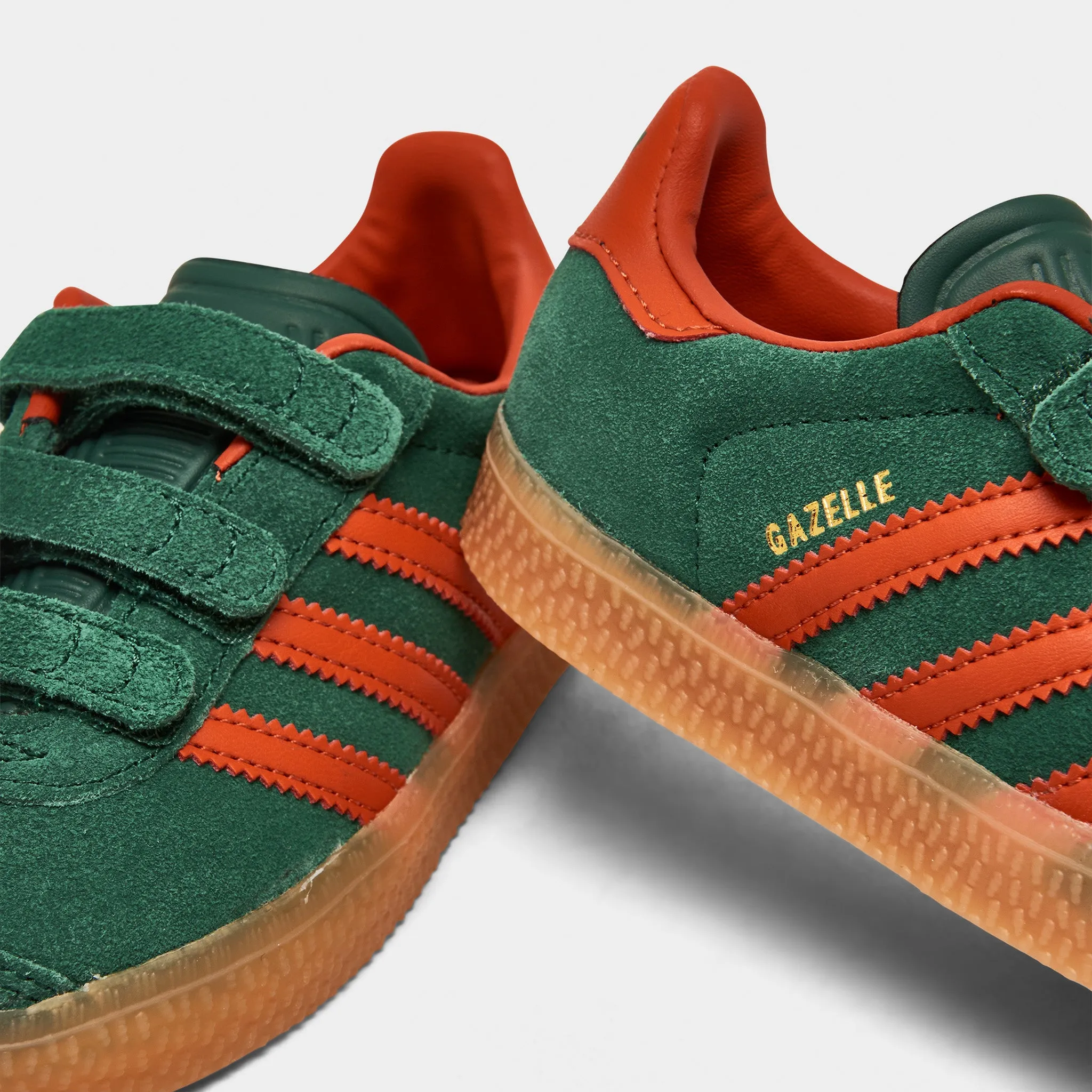 adidas Originals Infants' Gazelle Collegiate Green / Preloved Red - Gum