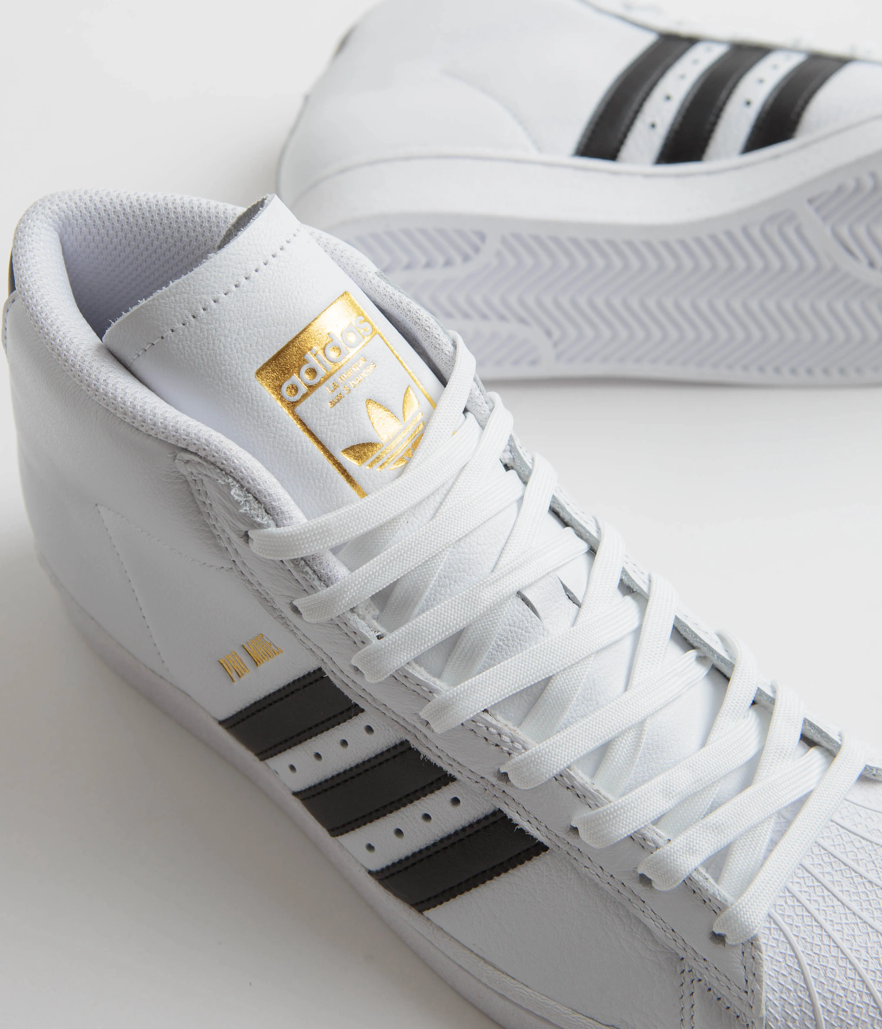 Adidas Pro Model ADV Shoes - FTWR White / Core Black / Gold Metallic