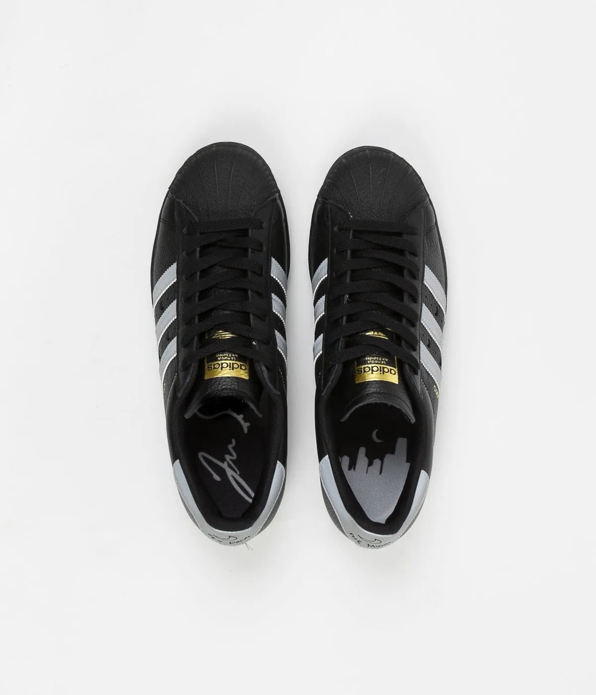 Adidas Superstar ADV 'Soto' Shoes - Core Black / Silver Metallic / Gold Metallic