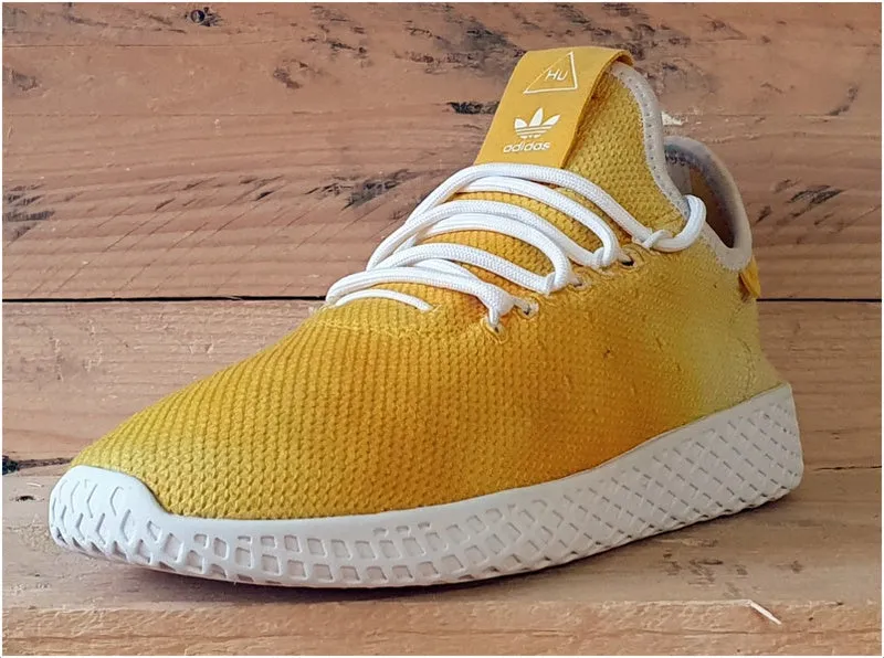 Adidas Tennis HU Pharrell Low Trainers UK4/US4.5/EU36.5 DA9617 Holi Yellow/White