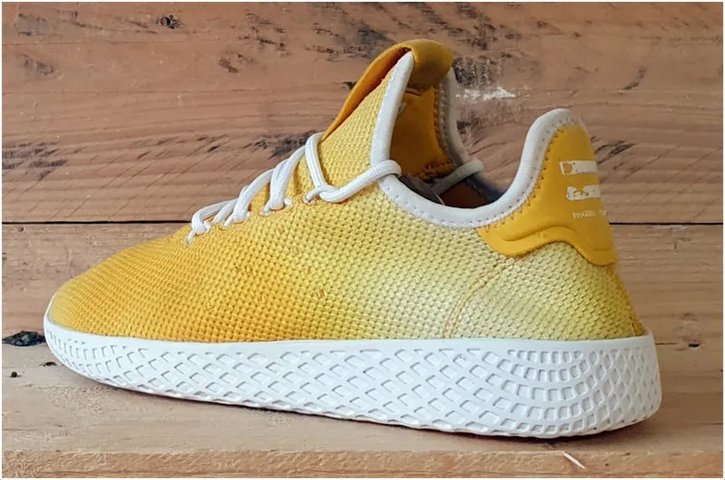 Adidas Tennis HU Pharrell Low Trainers UK4/US4.5/EU36.5 DA9617 Holi Yellow/White