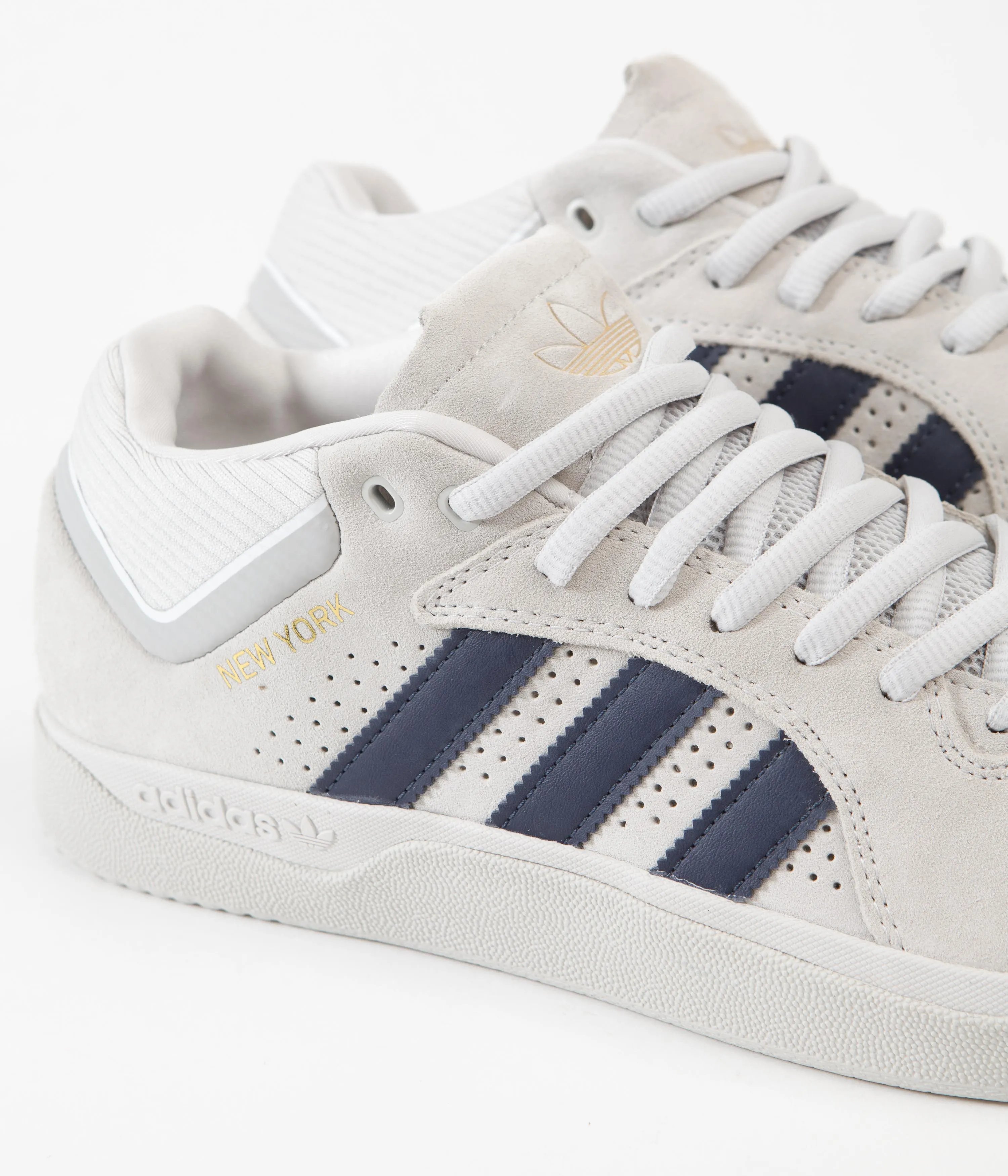 Adidas Tyshawn Shoes - Grey One / Collegiate Navy / FTWR White