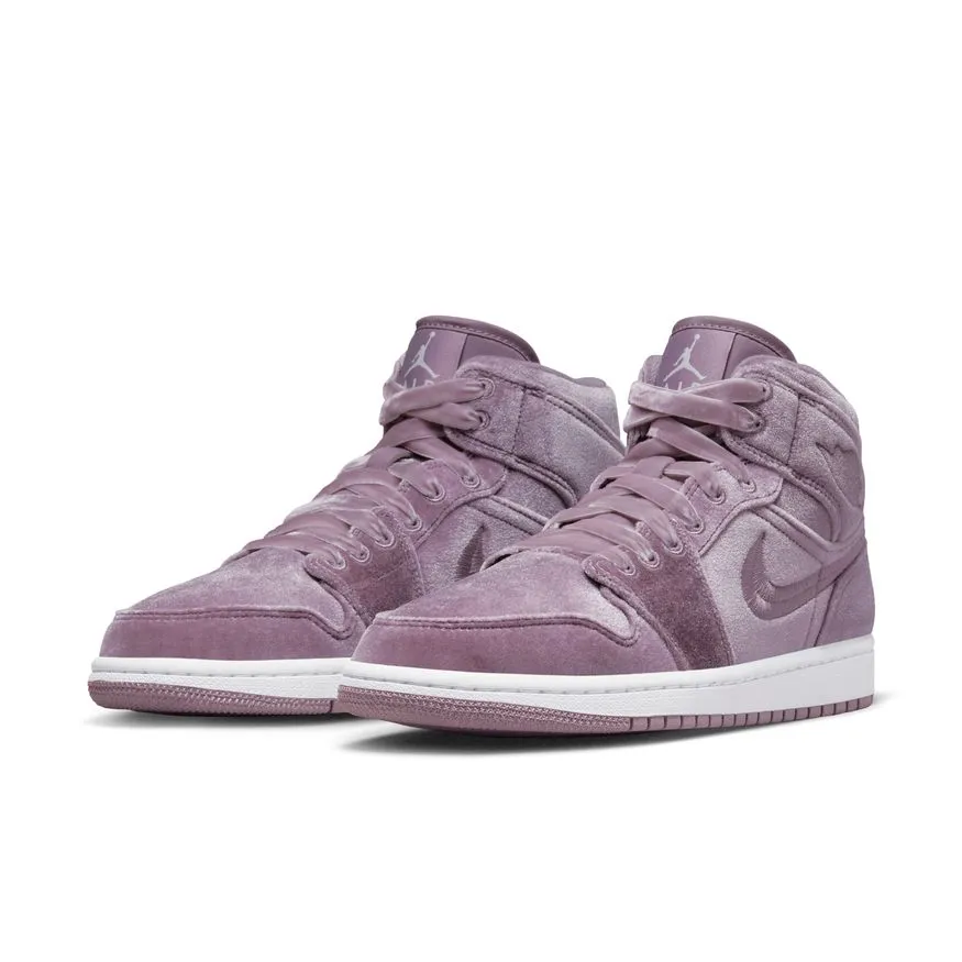 Air Jordan 1 Mid SE Women's Shoes 'Purple Smoke/White'