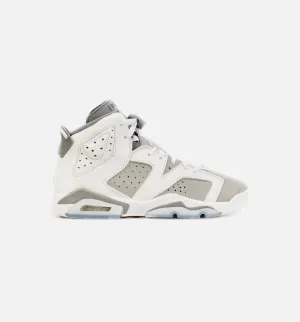 Air Jordan 6 Retro Cool Grey Grade School Lifestyle Shoe - White/Grey