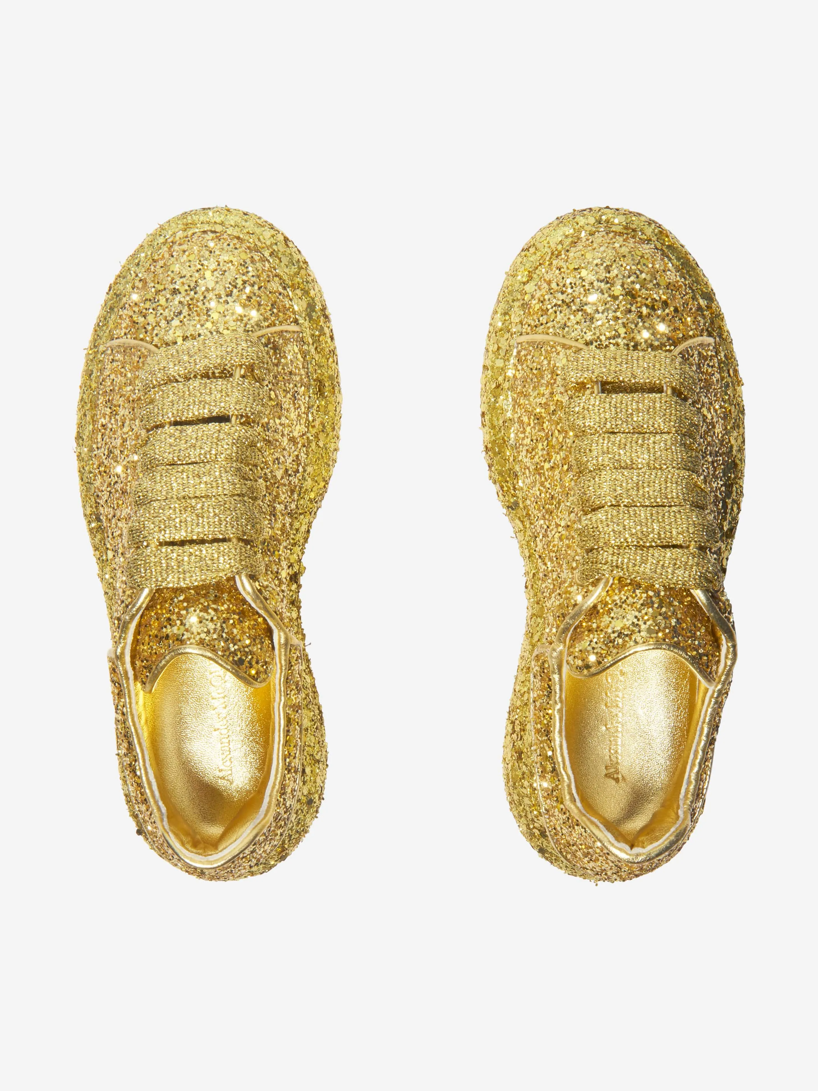 Alexander McQueen Girls Glitter Chunky Trainers