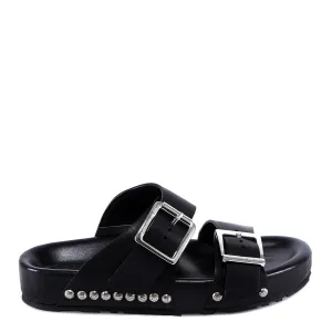 Alexander McQueen Studded Buckle Slides