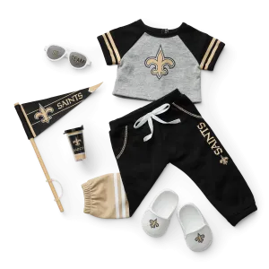 American Girl® x NFL New Orleans Saints Fan Outfit & Accessories for 18-inch Dolls