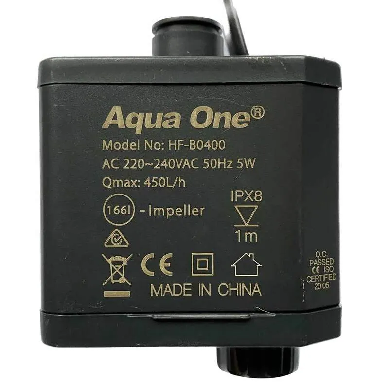 Aqua One LifeStyle 40 & 52 & 72 & 76 & AquaBac 100 Powerhead