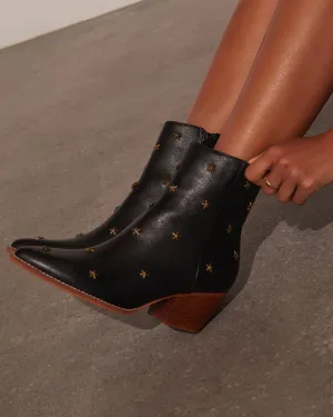 Audrie Star Studded Western Booties