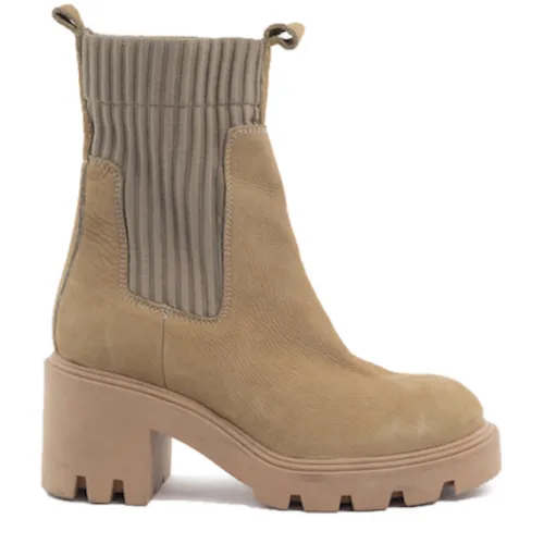 Babouche boots beige nubuk