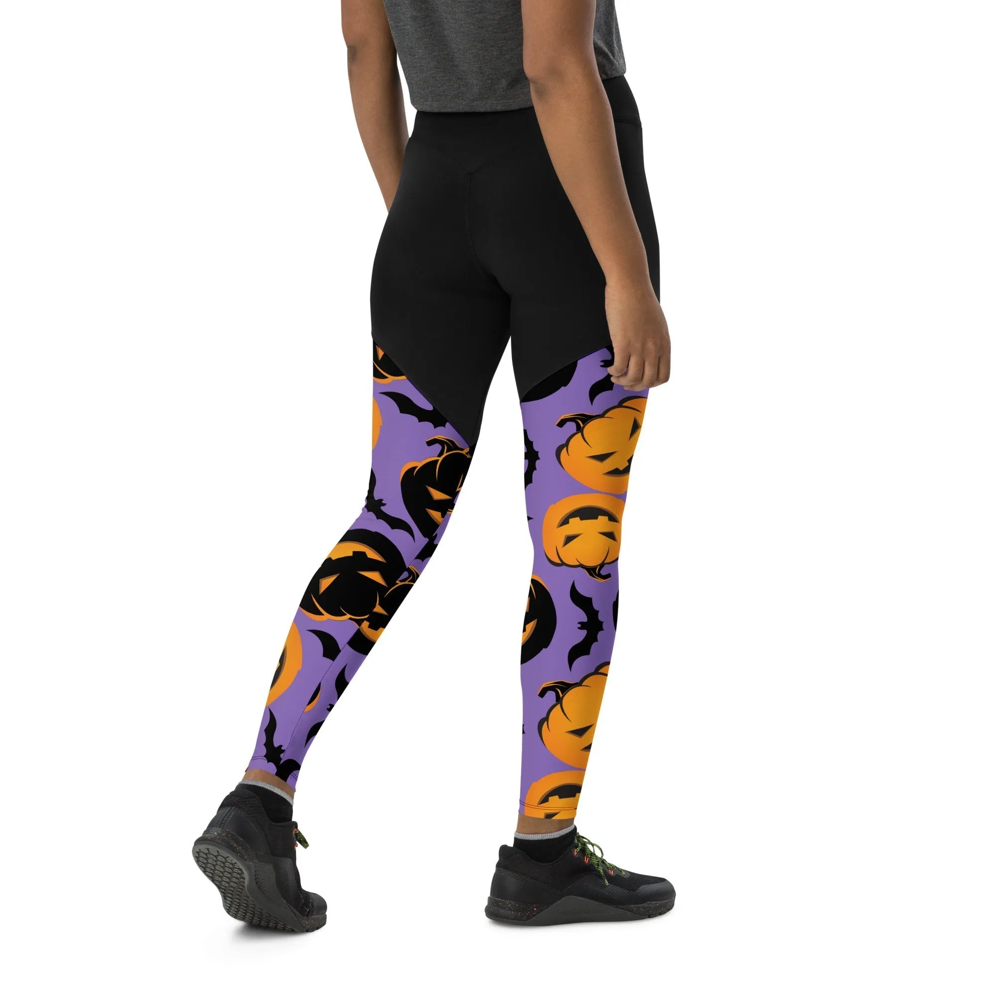 Bats and Jack O'Lanterns Compression Leggings