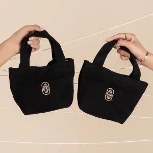 Black Mini Canvas Tote