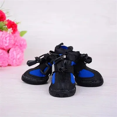 Blue Non-Slip Winter Reflective Boots Big Dog Shoes