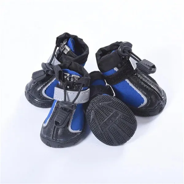 Blue Non-Slip Winter Reflective Boots Big Dog Shoes