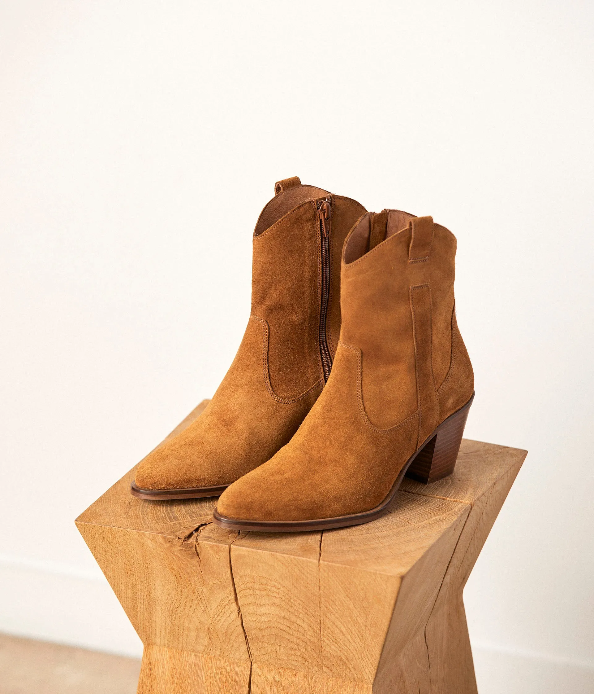 Boots western camel Doriane