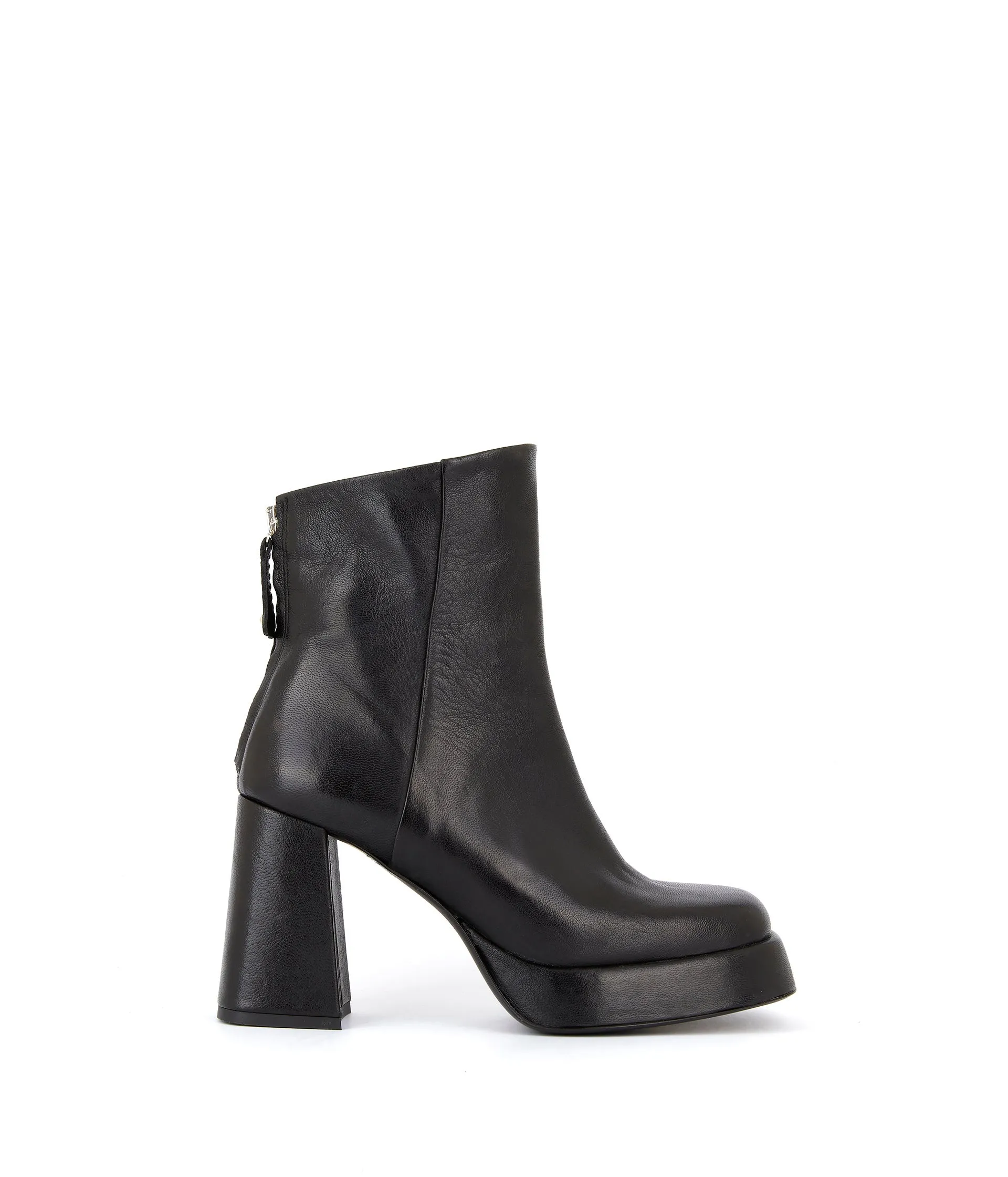 Boots zippées noires Athea