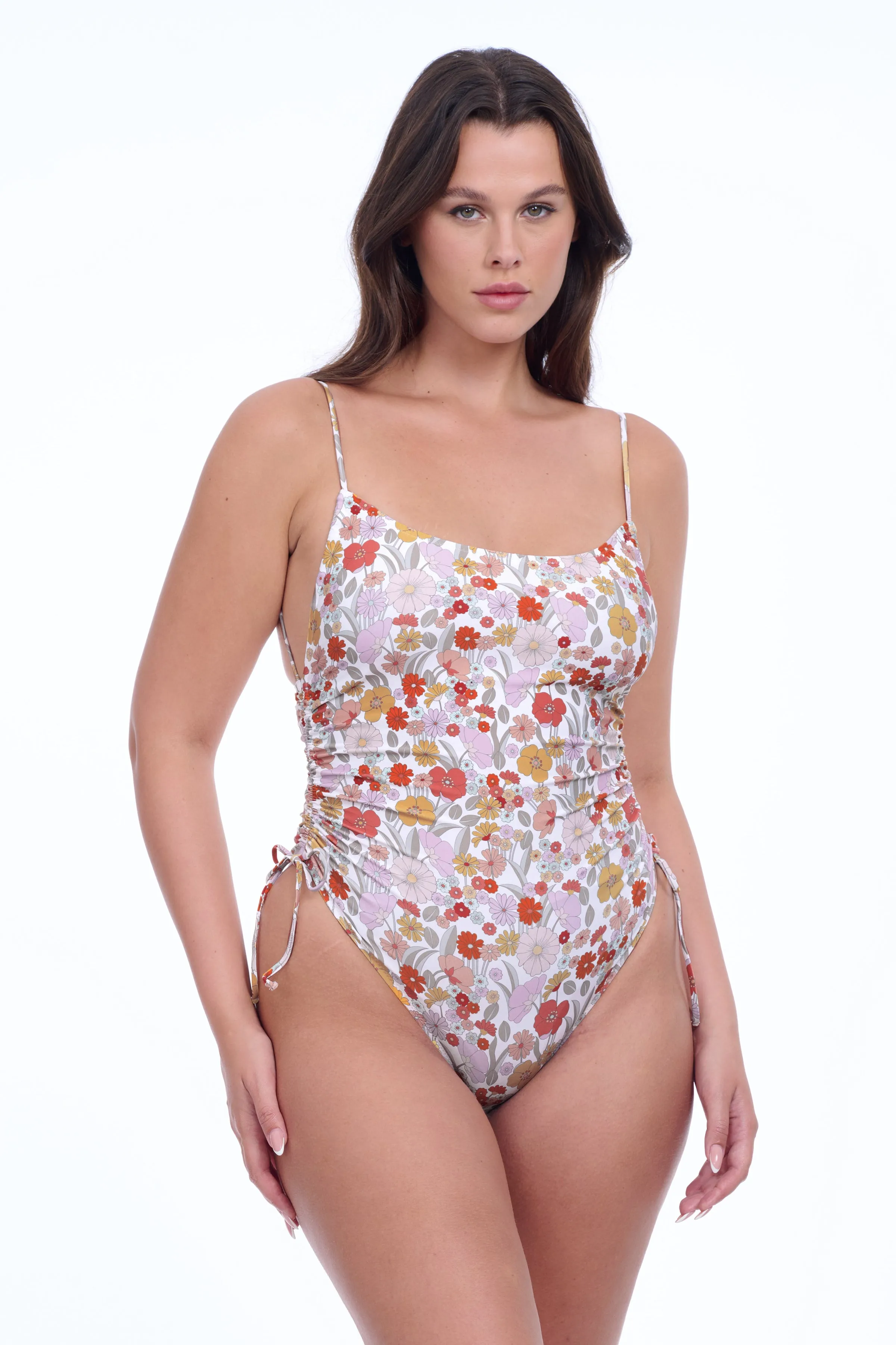 BOTANIC PARTY ONE PIECE WITH SIDE SHIRRING