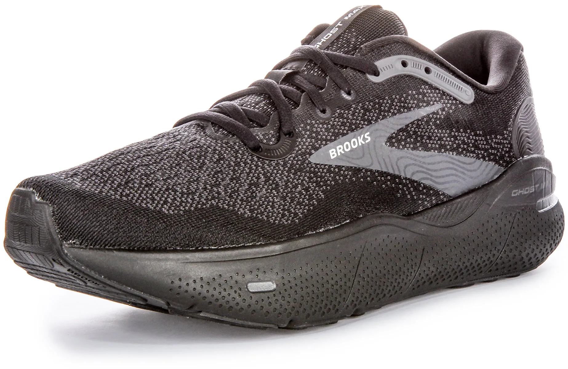 Brooks Ghost Max In Black For Men | Medium Fit