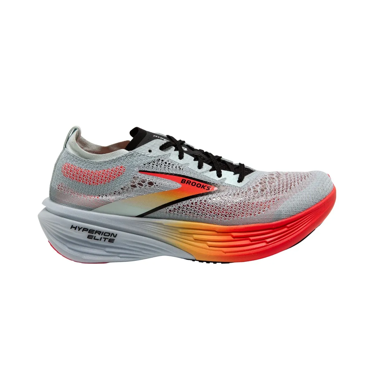 Brooks Hyperion Elite 4 Grey Orange Unisex Sneakers SS24