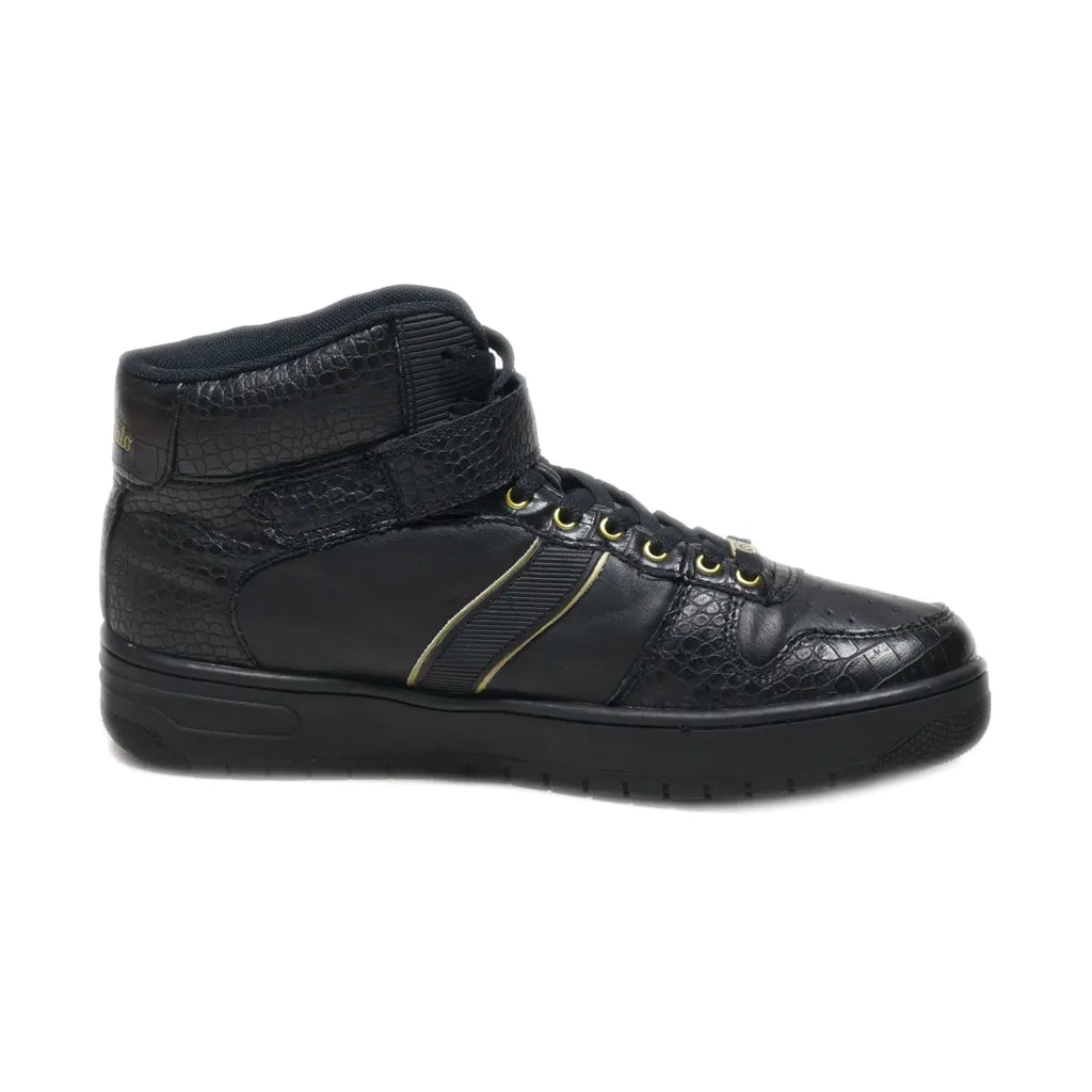 Buffalo Ankle Boots Leather Black Colour For Men