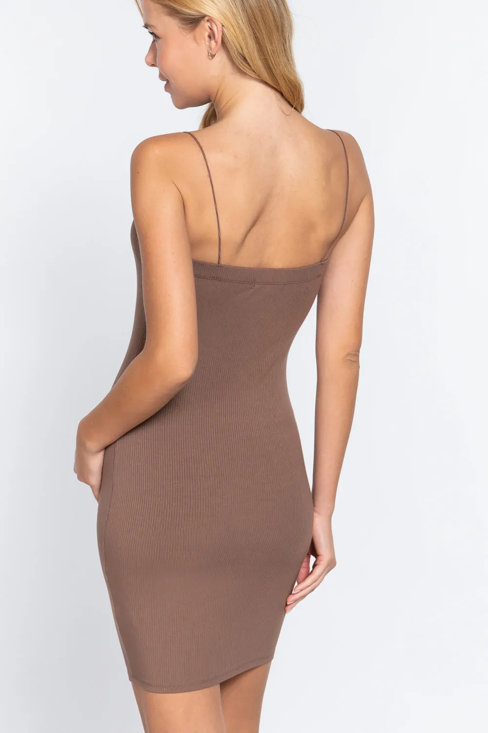 Cami Heavy Rib Mini Dress