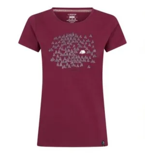 Camiseta de mujer La sportiva Forest (Red plum)