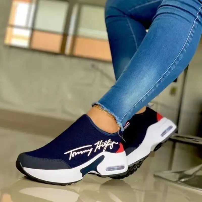 Casual Breathable Wedges Ladies Walking Sneakers | Marvis