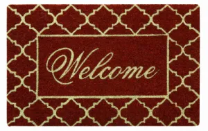 Coir Door Mat, Welcome, 18 x 28-In.