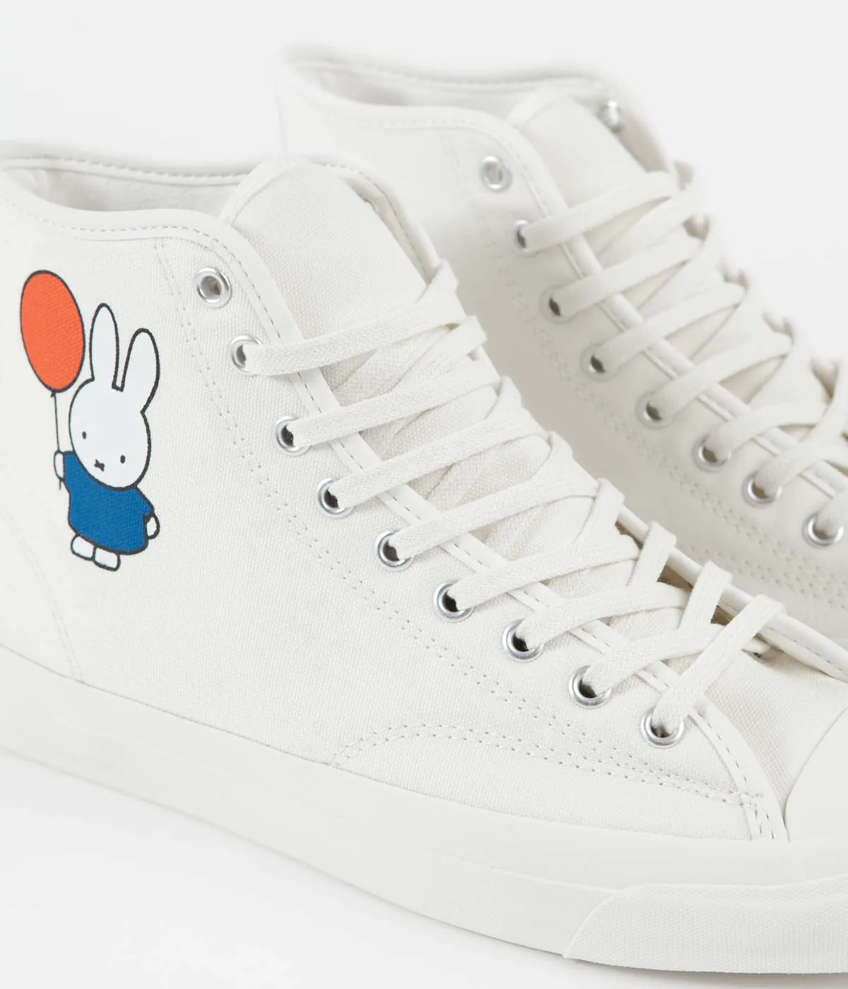 Converse x Pop Trading Company x Miffy JP Pro Hi Shoes - Egret / Black / Egret