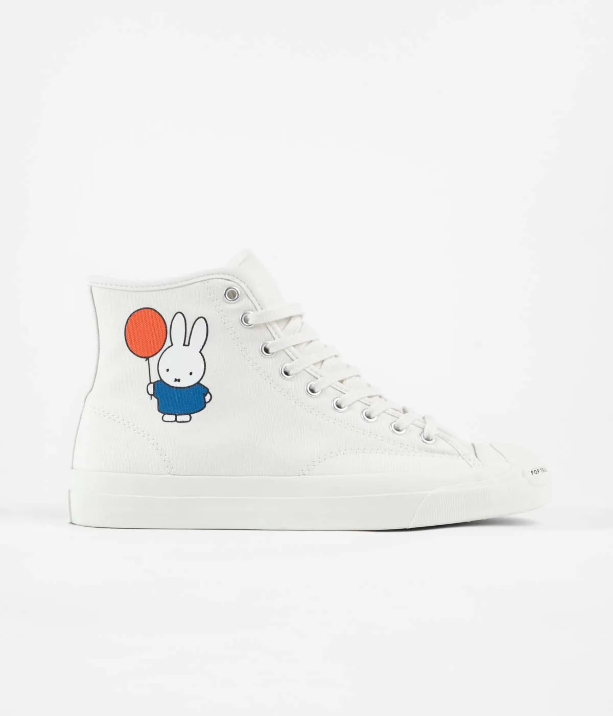 Converse x Pop Trading Company x Miffy JP Pro Hi Shoes - Egret / Black / Egret