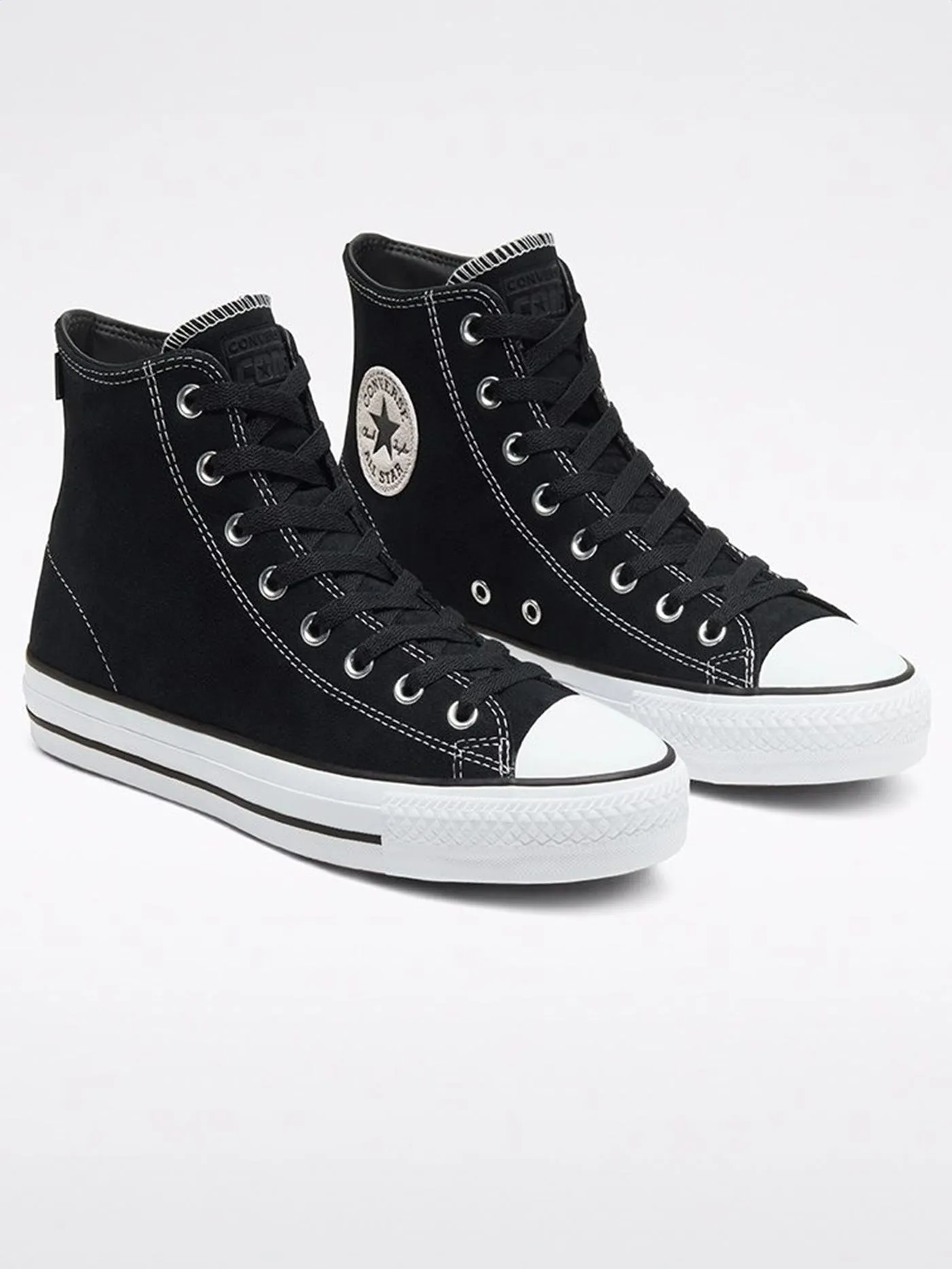 CTAS Pro Suede Hi Black/Black/White Shoes