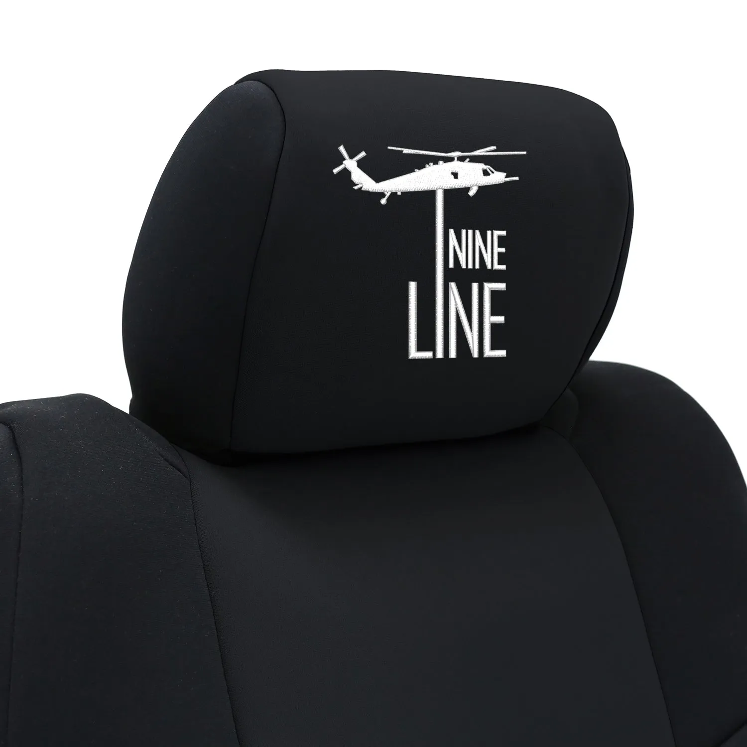 Custom Seat Cover Neosupreme Black With Nine Line Logo