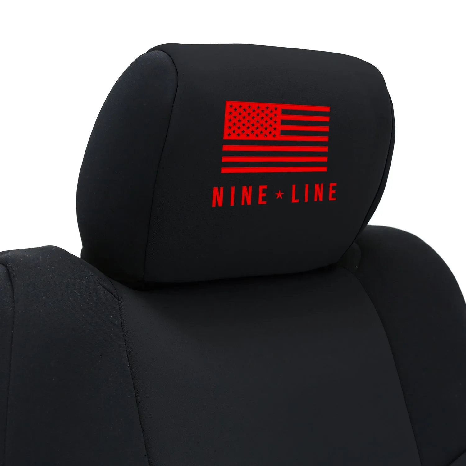 Custom Seat Cover Neosupreme Black With Nine Line Logo