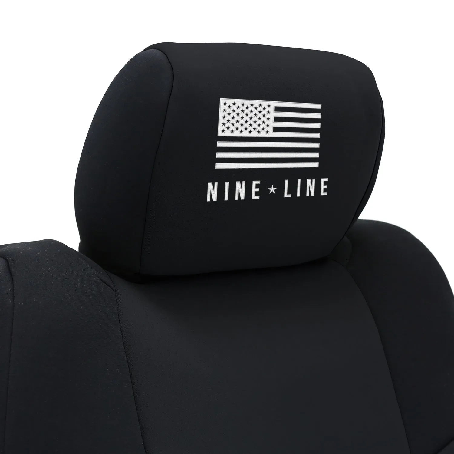 Custom Seat Cover Neosupreme Black With Nine Line Logo