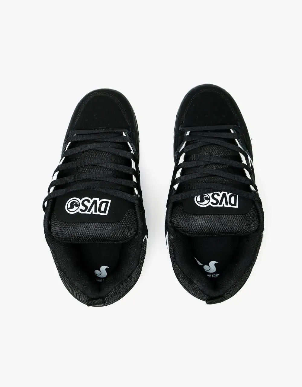 DVS Comanche Skate Shoes - Black/White Nubuck