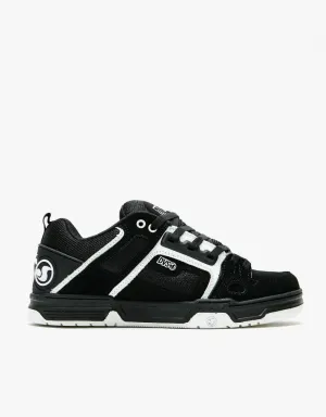 DVS Comanche Skate Shoes - Black/White Nubuck