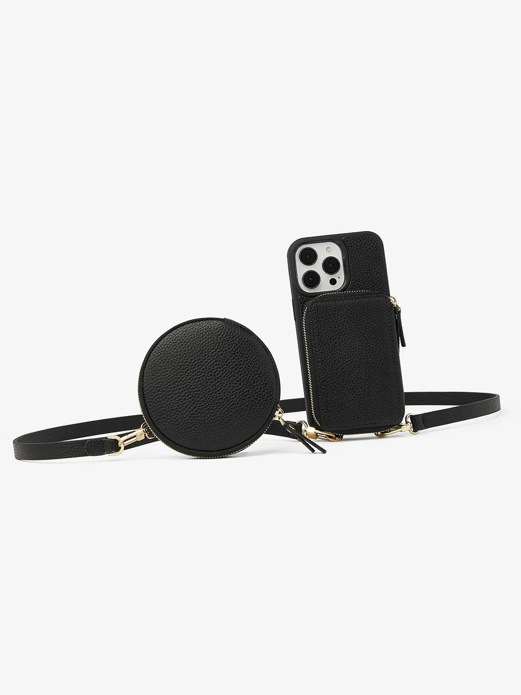 Economical Kit- Wireless Charging Phone Case Round Pouch Set