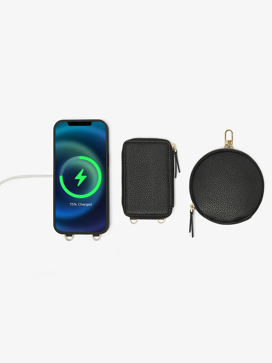 Economical Kit- Wireless Charging Phone Case Round Pouch Set