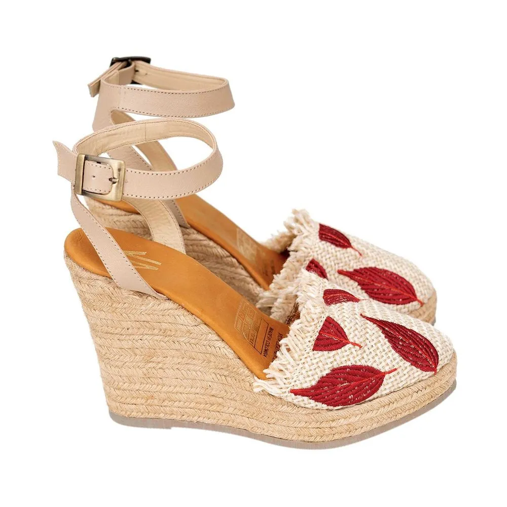 Espadrille Wedges Silvia Cobos  Son Burgundy