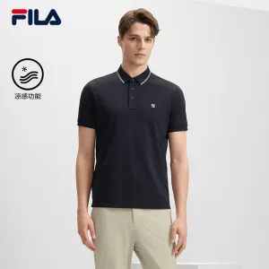 FILA CORE LIFESTYLE MODERN HERITAGE DNA-FRENCH CHIC Men Short Sleeve Polo (Blue / Navy / White)