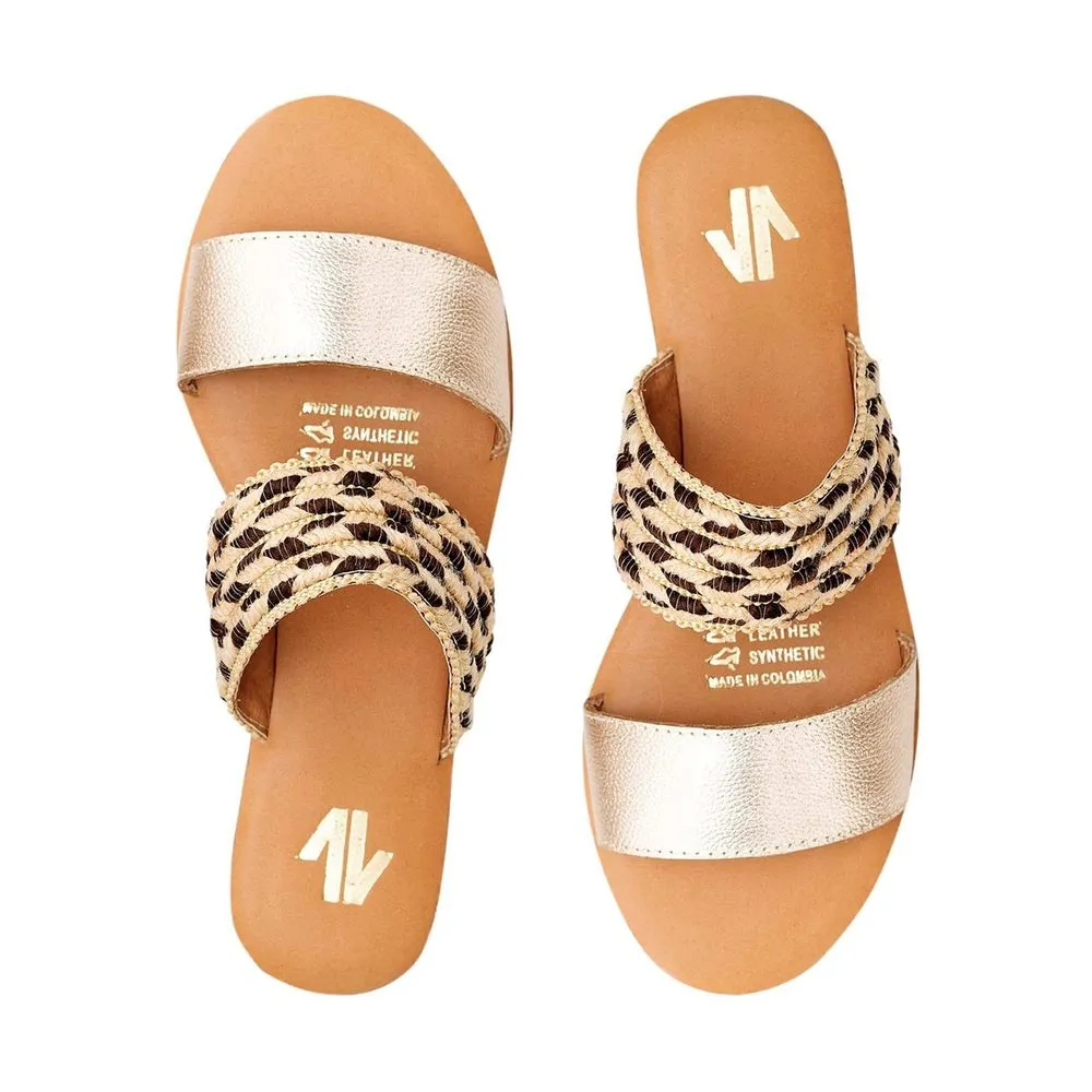 Flat Sandals Silvia Cobos Conga Gold