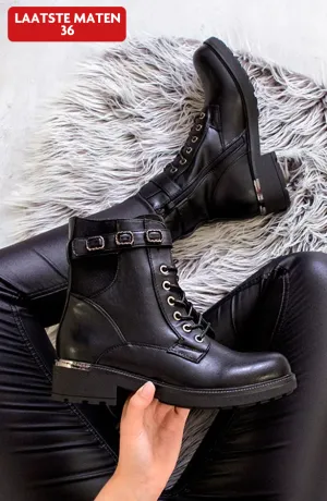 Gesp Boots Luxury Zwart