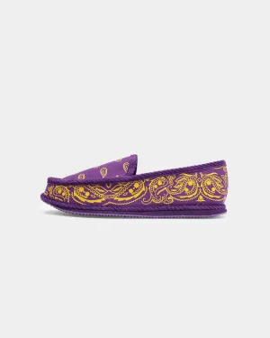 Goat Crew Bandana Slipper Purple/Yellow