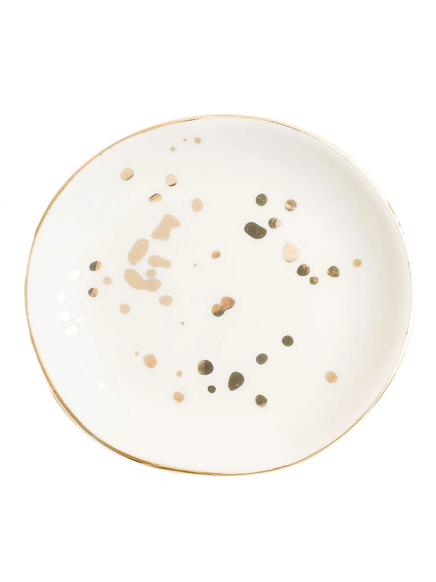 Gold Speckled Jewelry Dish