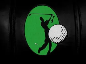 Golf Tee Shot Green Logo Panel